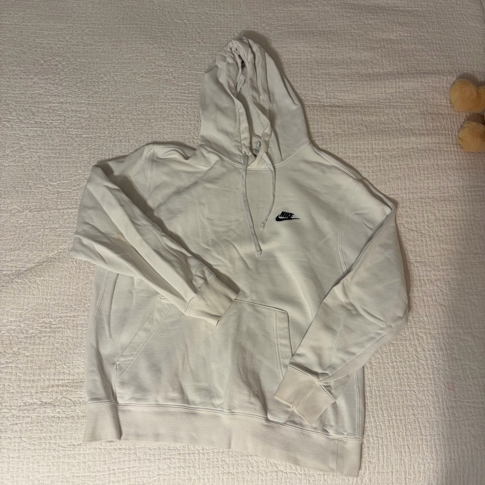 Nike White Pullover Hoodie